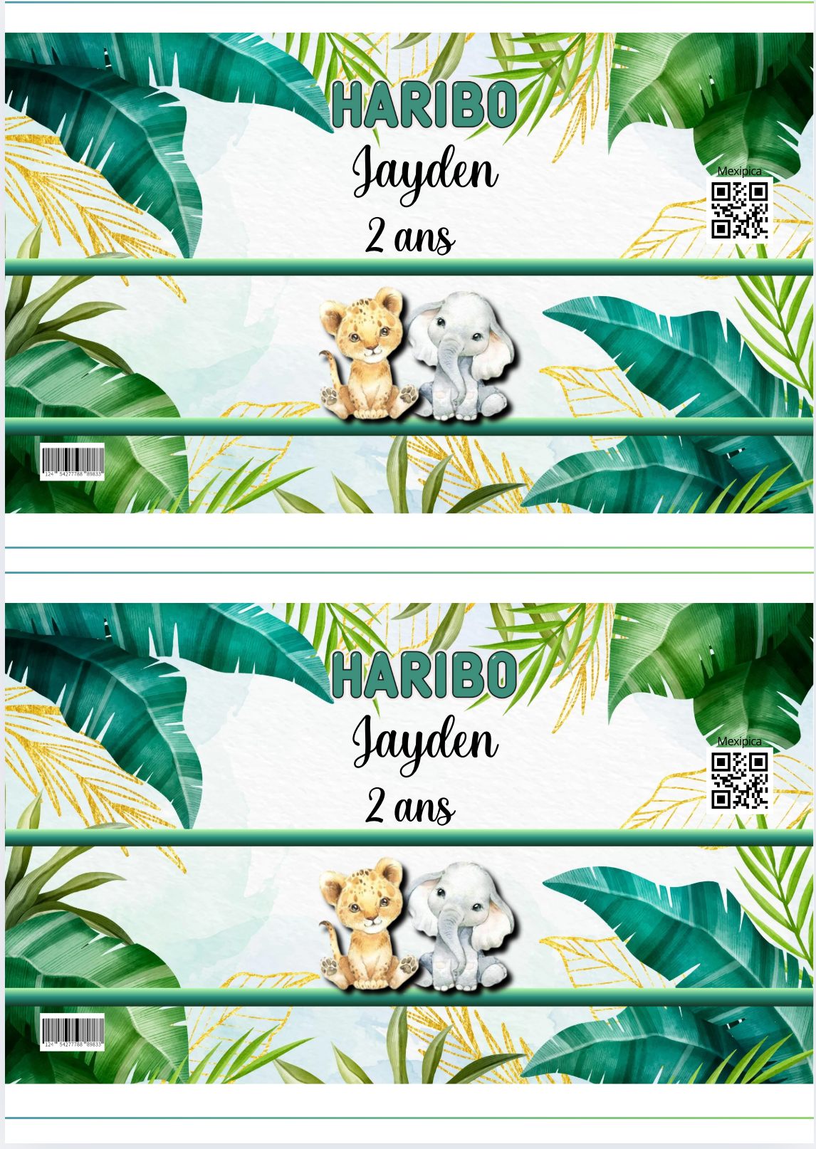 Templates Canva annimaux de la jungle