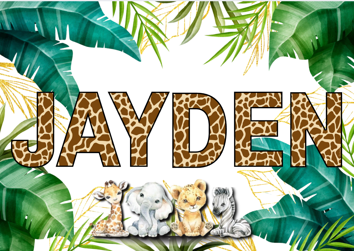 Templates Canva annimaux de la jungle