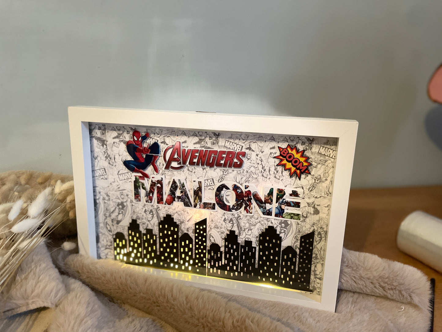 Cadre lumineux personnalisé