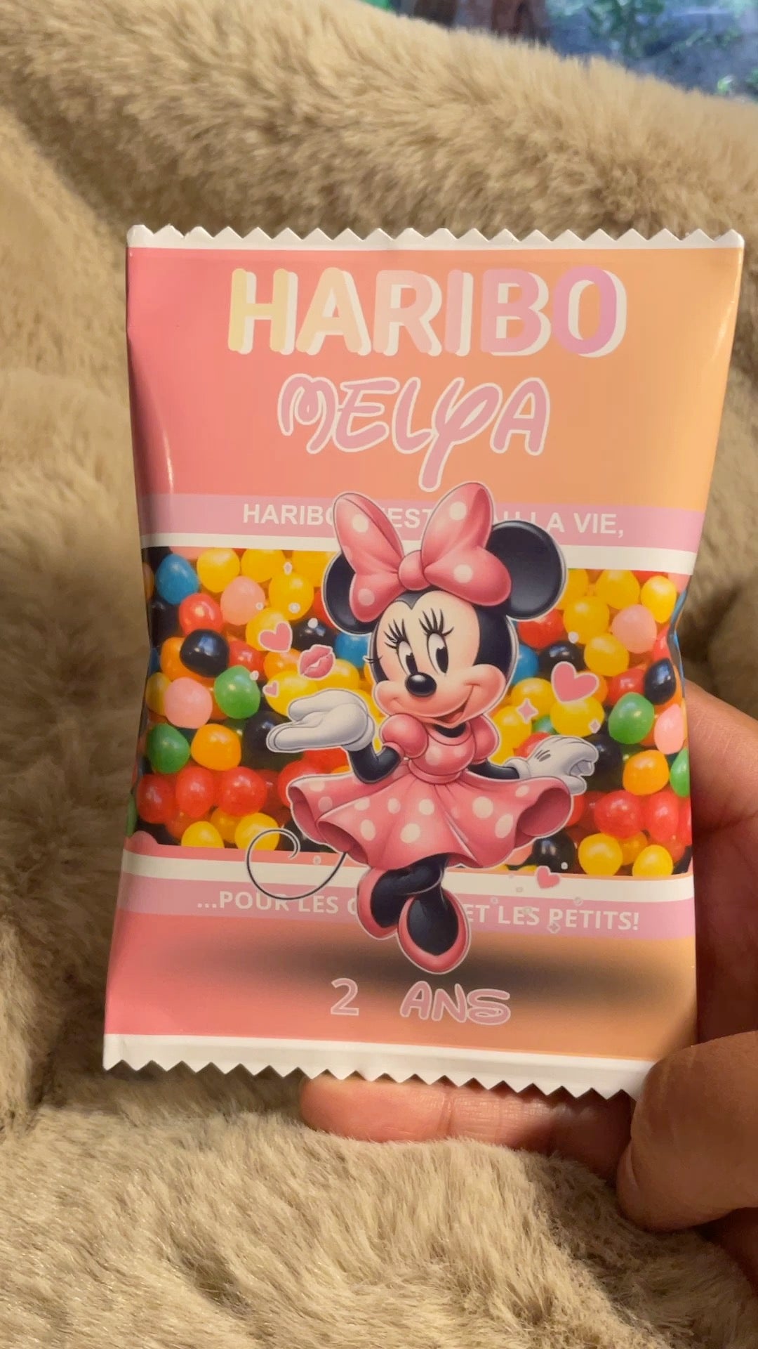 Friandises personnalisées (produits inclus)