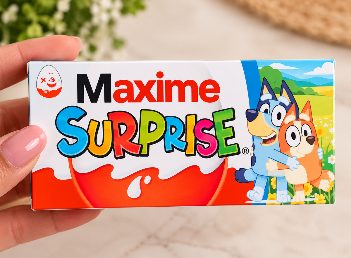 Template Boîte pour kinder surprise