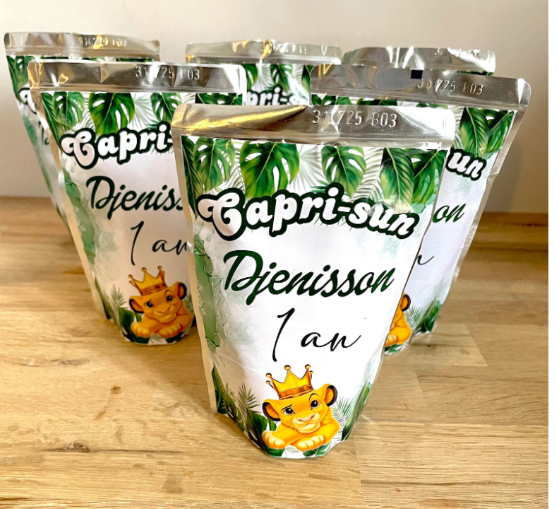 Étiquette pour capri-sun