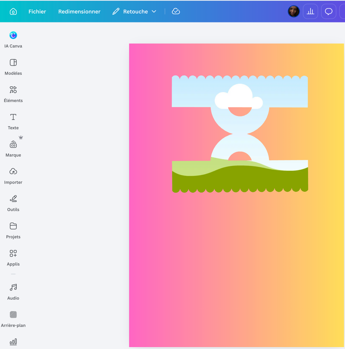 Template étiquette pour sachets de bonbons canva