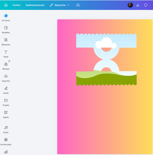 Template étiquette pour sachets de bonbons canva
