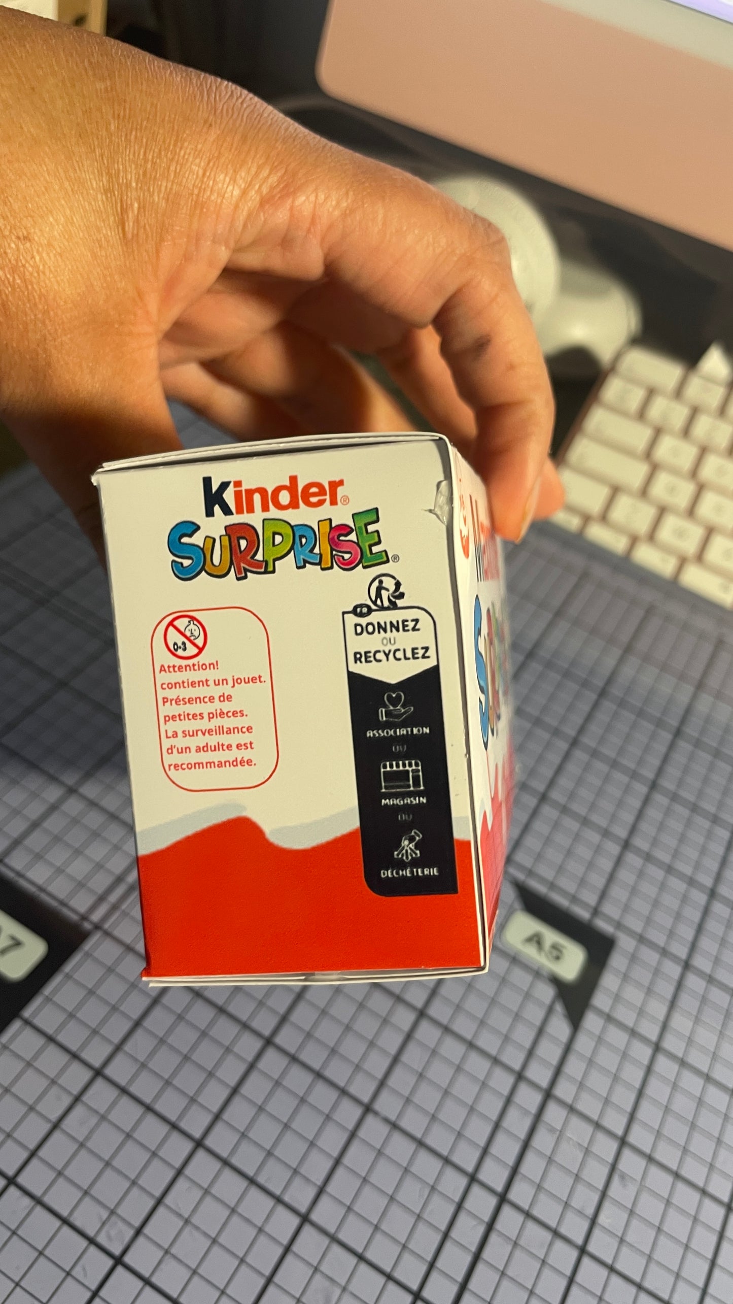 Template Boîte kinder surprise (canva)