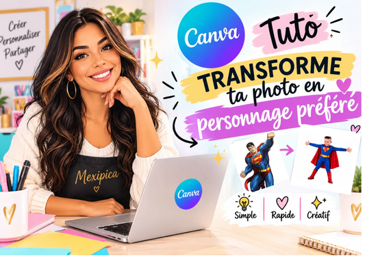 tutoriel Canva transformer un enfant en personnage