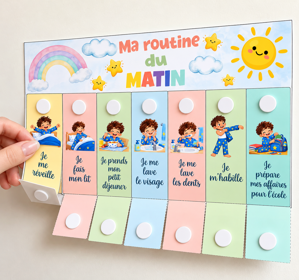 Template routine enfant